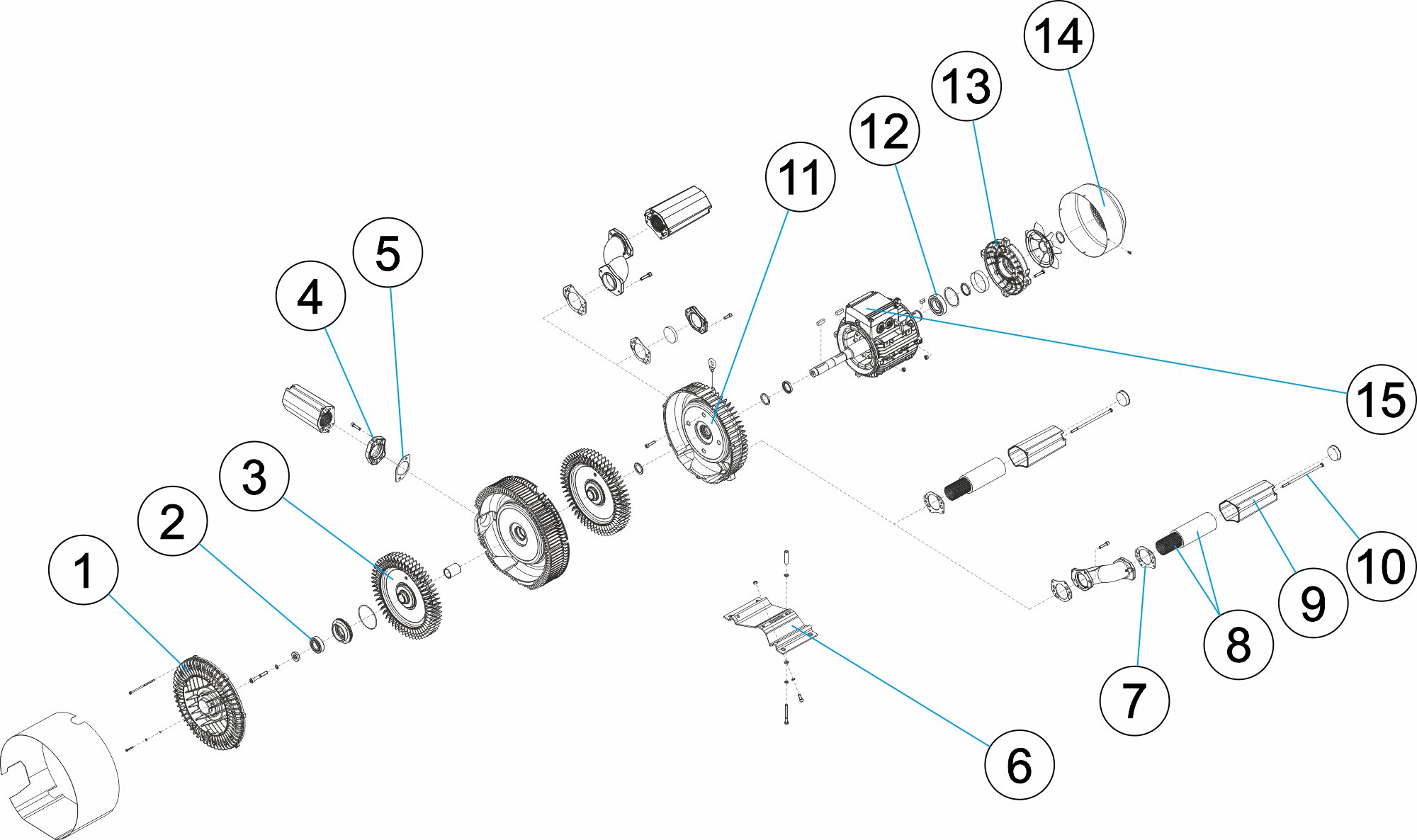 BOMBA TURBOSOPLANTE  4,3 KW.TR