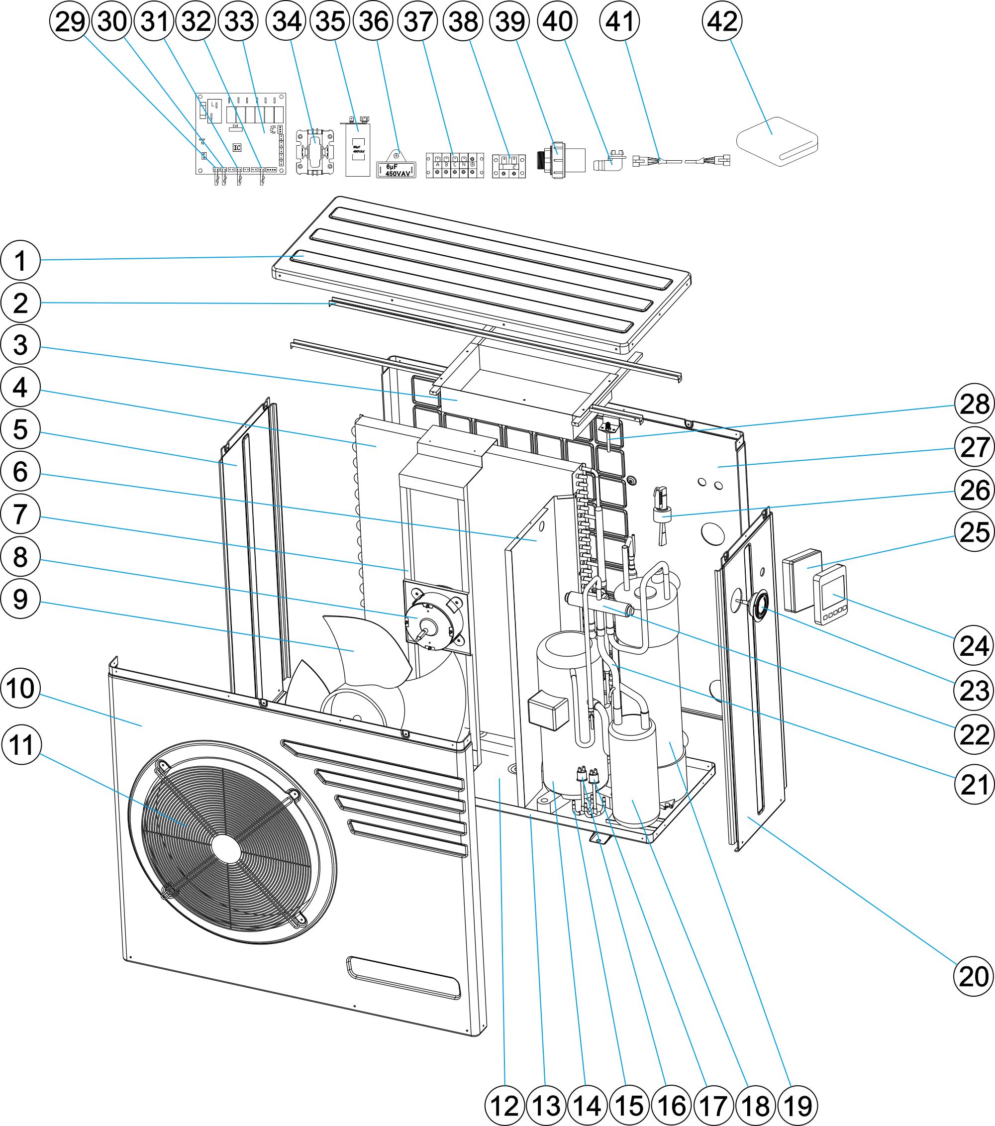 BOMBA CALOR EVOLINE NN R32 25M