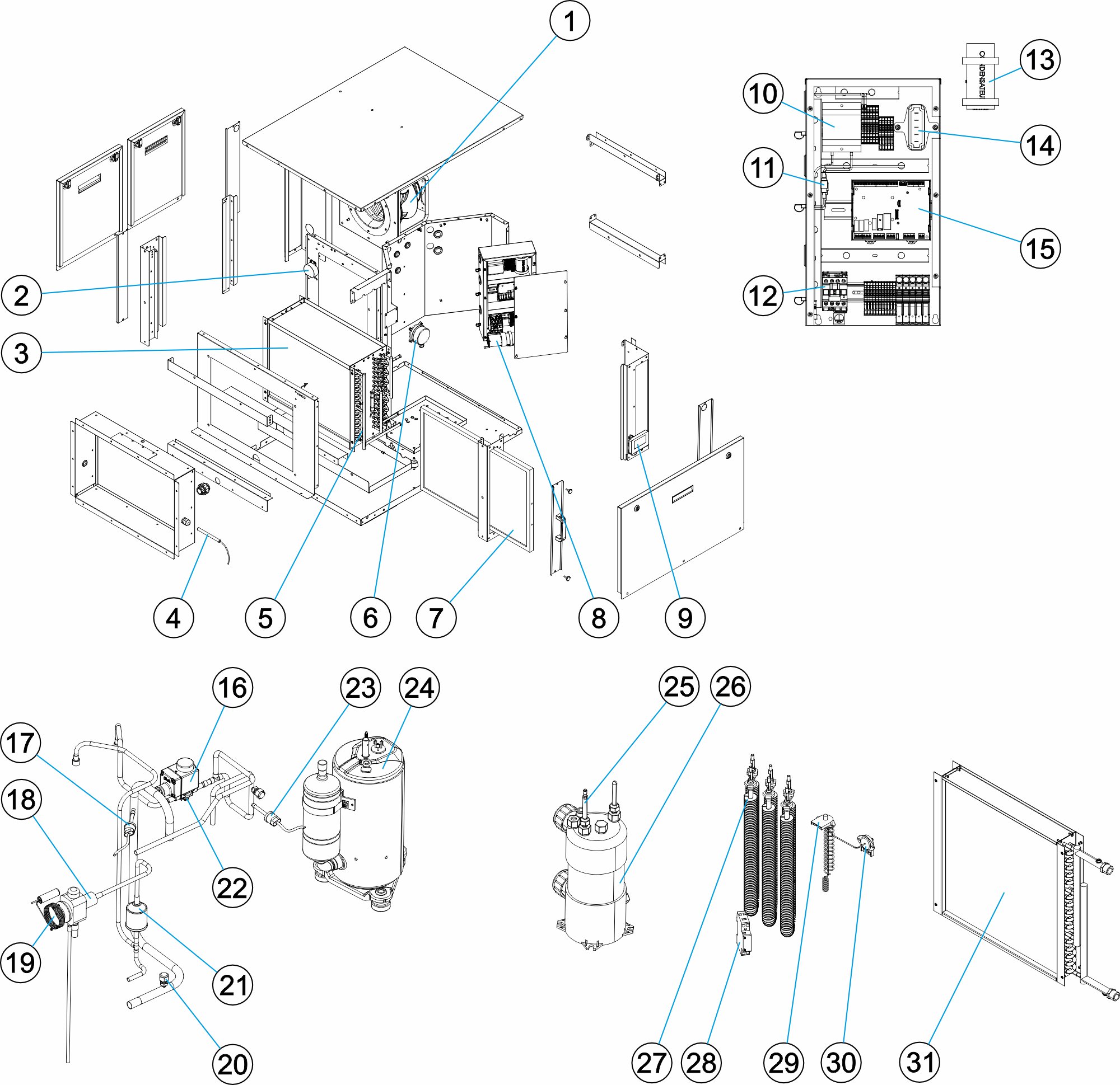 DF2 03 Mono Ducted Titanium condenser