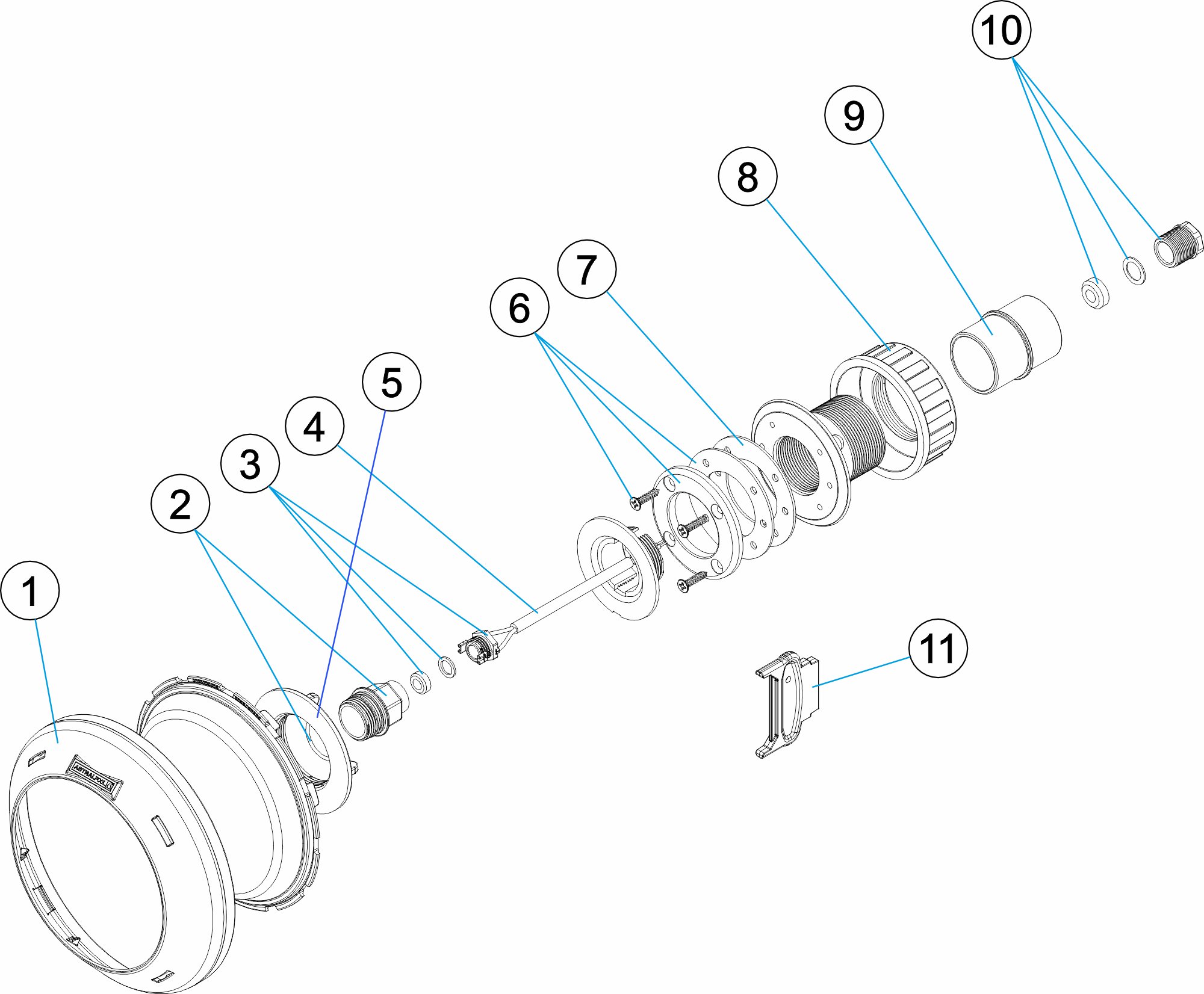 PROYECTOR LED LUMIPLUS RAPID WW BOQUILLA