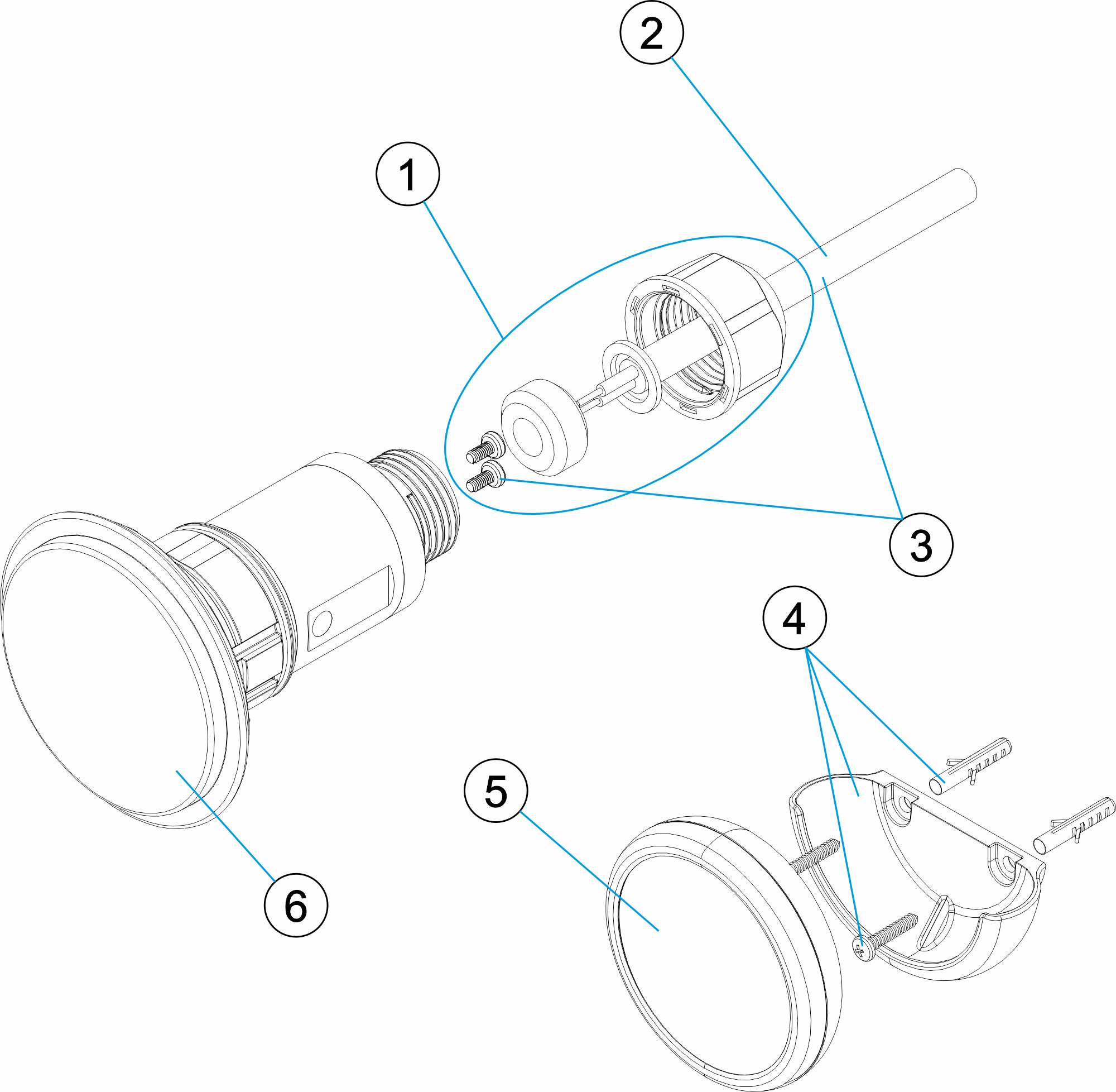 KIT 3 LÁMPARAS FLEXIMINI PARED P&P CON MANDO