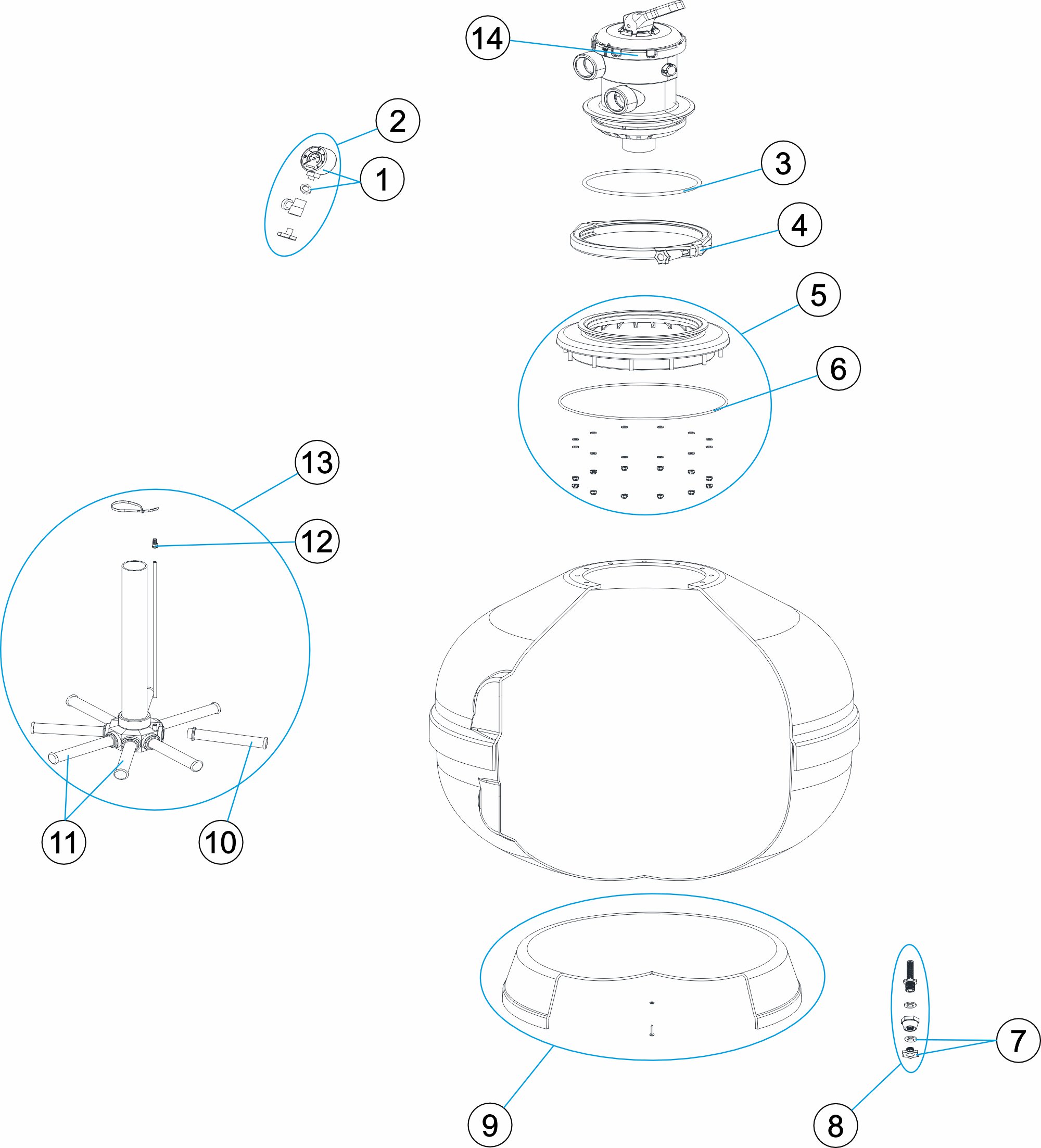 FILTRO BARACUDA Ø450 1.5