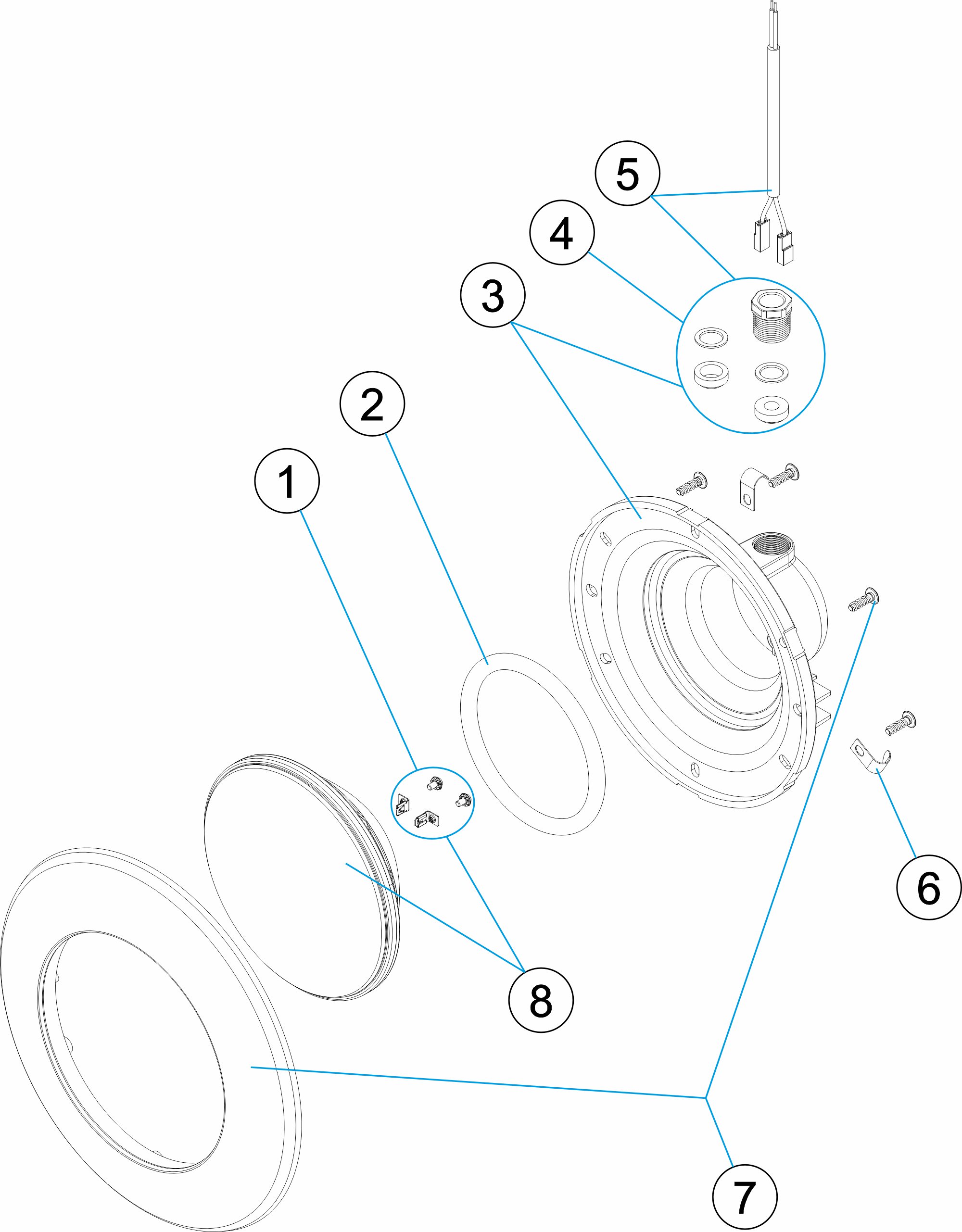 PROYECTOR LED EAS AQ. RGB 900 ANTRACITA