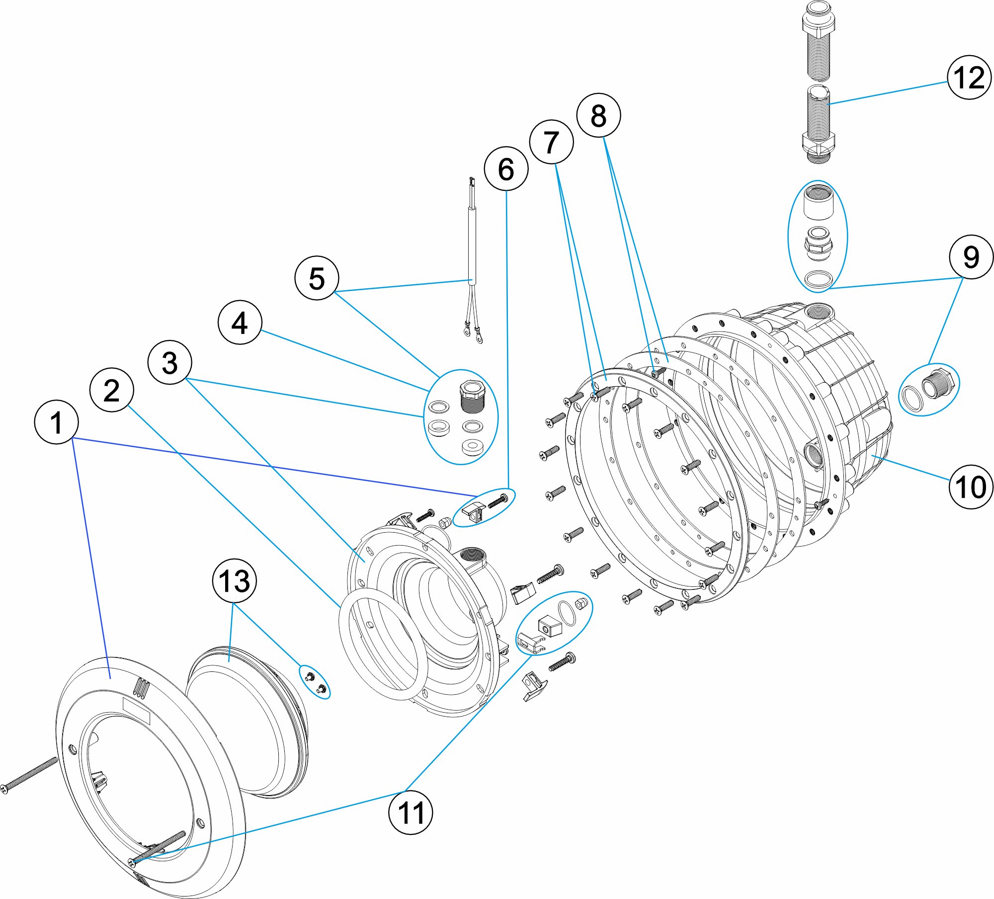 PROYECTOR LED P56 BASIC W PP IML+
