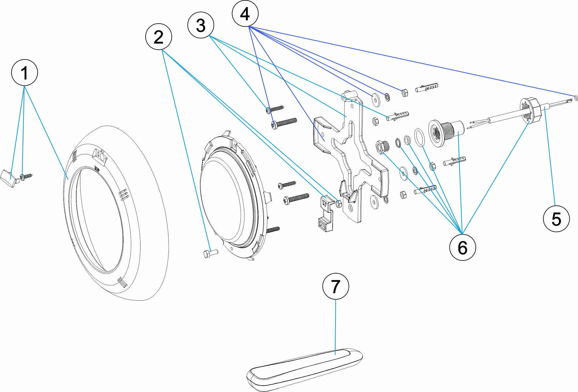PROYECTOR LED SLIM ESSENTIAL WIR BEIGE MANDO